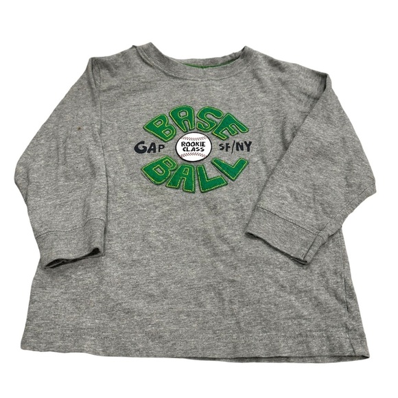 Gap Boys Baseball Long Sleeve Tee 4T - Picture 1 of 3